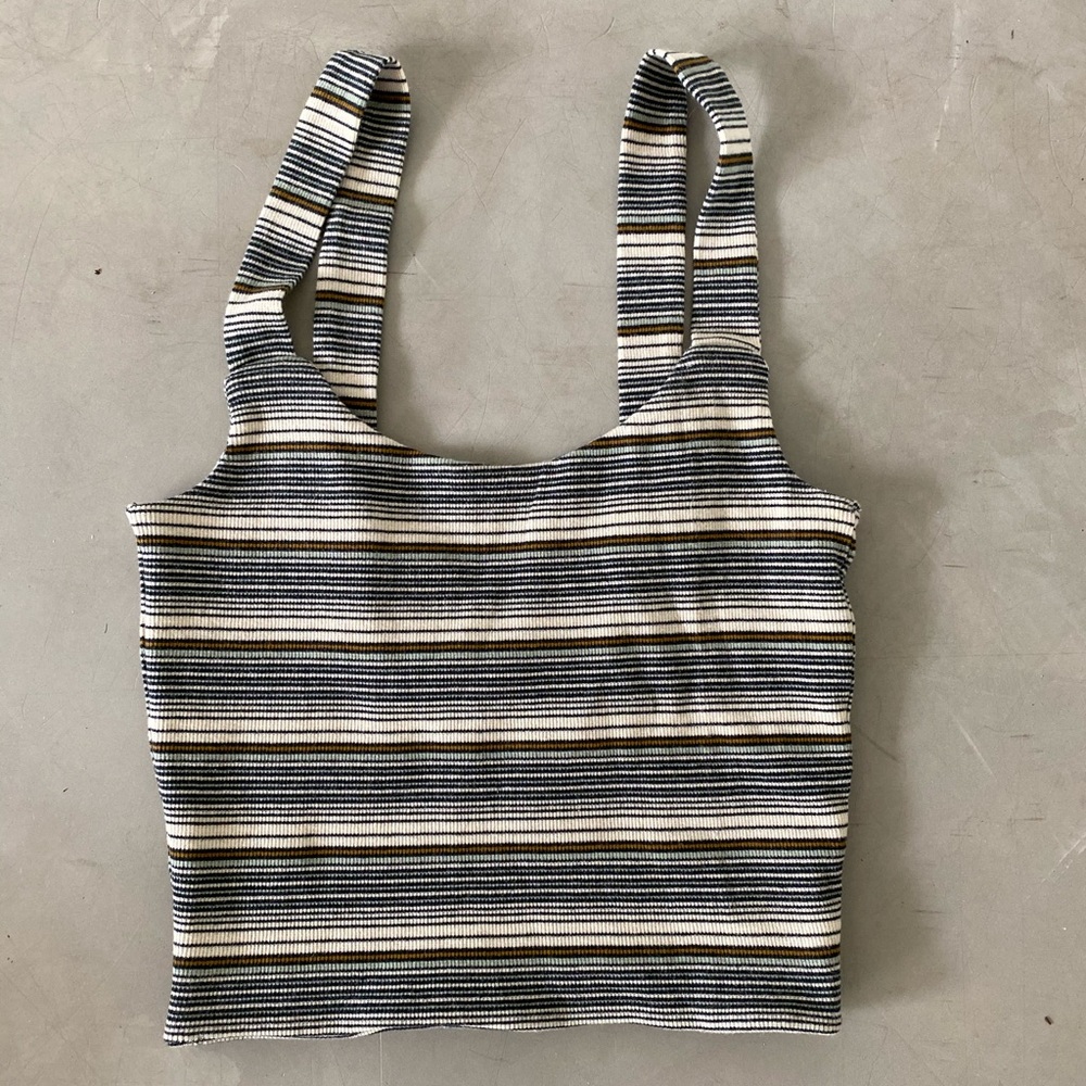 RVCA stripes crop top